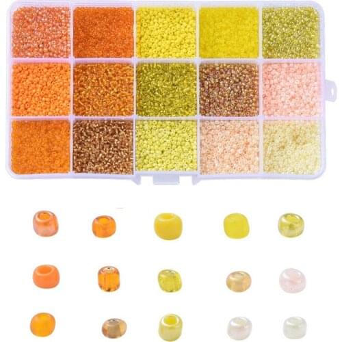 1 Set 12 colors 2mm Glass Seed Beads Czech Charm Crystal Spacer Glass Beads For Jewelry Making Rings DIY Handmade Accessories