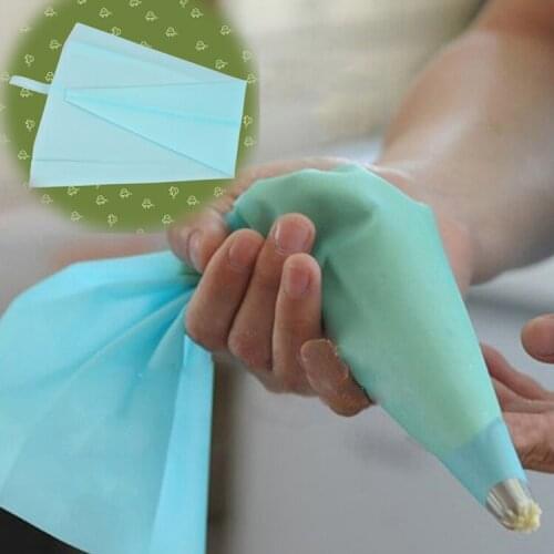 1 x Silicone Reusable Icing Piping Cream Pastry Bag Cake Decorating Tool DIY For 34.7CM