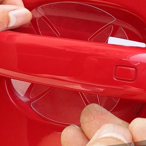3Sets/12Pcs Universal Invisible Car Door Handle Anti-Scratch Protective Film