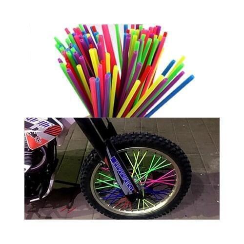 36pcs Wheel RIM Spoke Skins Sticker Accessories Dirt Bike For YAMAHA TRICKER DT TW PW RT 50 80 85 90 100 125 225 230 250 426