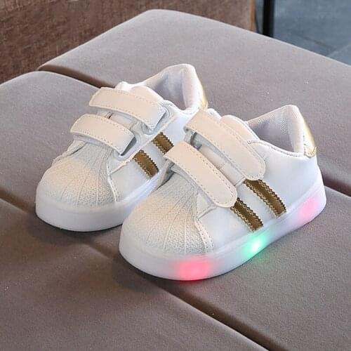 Size 21-30 Baby Toddler Glowing Shoes Children Led Breathable Shoes Boys Glowing Sneakers Girls Sneakers With Luminous Sole