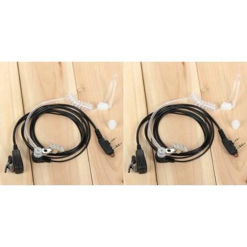 2pcs PPT baofeng Headset Microphone For CB Radio baofeng uv-5r BF-888S Kenwood Accessories Walkie Talkie Air Tube Earpiece UV-82
