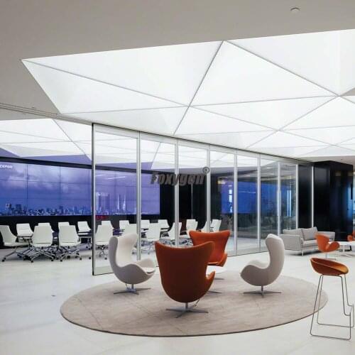 Project artificial translucent printing pvc decorative ceiling panel with 15-year warranty for swimming pools