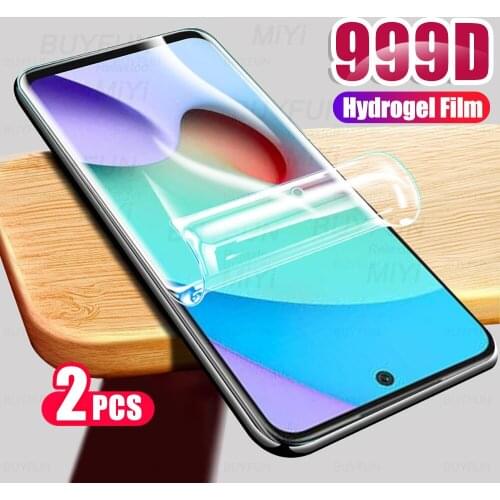 2PCS 999D Curved Hydrogel Film For Xiaomi Redmi 10 Protective Film Screen Protectors On Redmy Redme 10 Redmi10 Not Glass 6.5inch