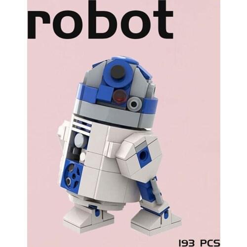 MOC Build Block Maker Movie Figures Spacecraft Craftsman Robot Creative Assembly Model Kids Toy DIY Build Bricks Birthday Gift