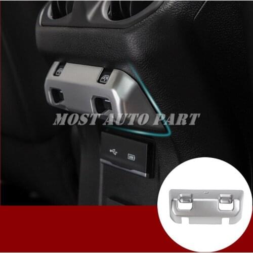 Red/Silver Rear Seat Window Switch Button Cover Trim For Jeep Wrangler JL 2018-2019 Car accesories interior Car Trim