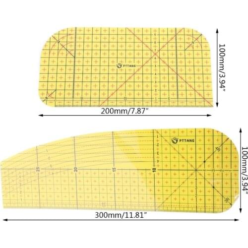 K5DC Sewing Ruler Hot Ironing Ruler Patch Tailor Craft DIY Sewing Supplies Measuring Portable Handmade Tool