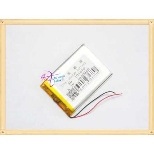 Lithium polymer rechargeable battery 104870 3.7V 4000MAH mobile power battery DVD 105070 Rechargeable Li-ion Cell