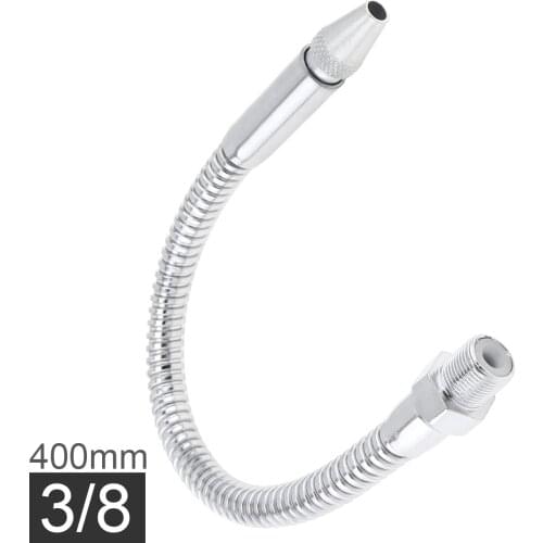 3/8 Inch 390mm Metal Flexible Water Oil Cooling Tube with Round Head Nozzle for CNC Machine / Milling / Lathe