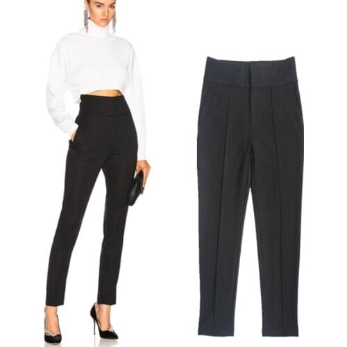 Longer Size Can fit 160cm -180cm height slim pants 2020 new Fashion brand England style elastic was thin pencil trousers WQ11