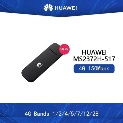 Unlocked Huawei MS2372 MS2372H-517 4G 150Mbps LTE Cat4 Industrial IoT Dongle 4G Bands 1/2/4/5/7/12/28 Supported OS:Linux