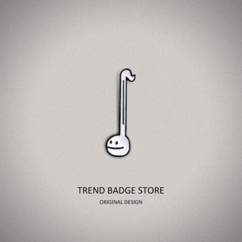 Note Design Brooch Ornaments, Small Fresh Note Design Pins Metal For Backpack Shirt Badge Clothes Accessories