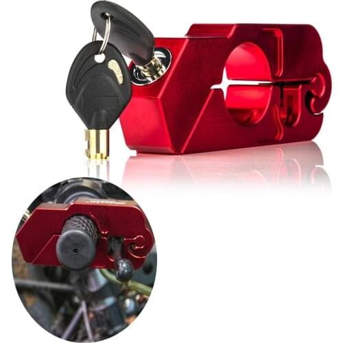 Universal Motorbike Motorcycle Brake Lock Anti Theft Bike Grip Brake Lever Handlebar Security Scooters Lock Throttle Grip Lock