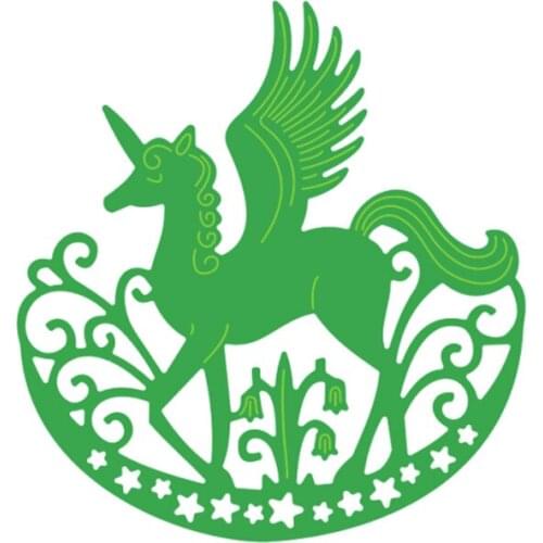 Magical Pegasus Metal Cutting Dies Stencil For Diy Scrapbooking Cards Crafts Embossing Decoration New 2019 Dies Cut Knife