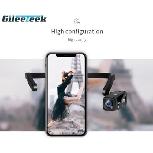Built-in WIFI EP6 first perspective 4K video recording for youtube vlog CMOS sensor wearable camera with hands free body camera