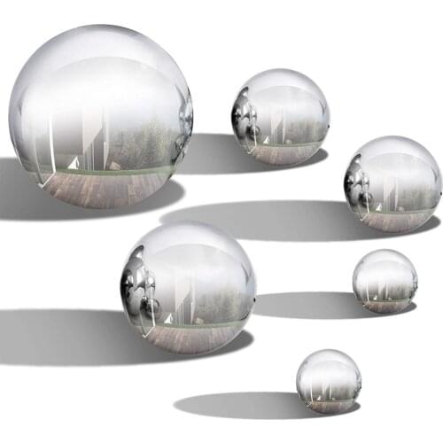 Mirror Ball Reflective Garden Balls Gazing Stainless Steel Ornament Decor Sphere Home Polished 360-degree