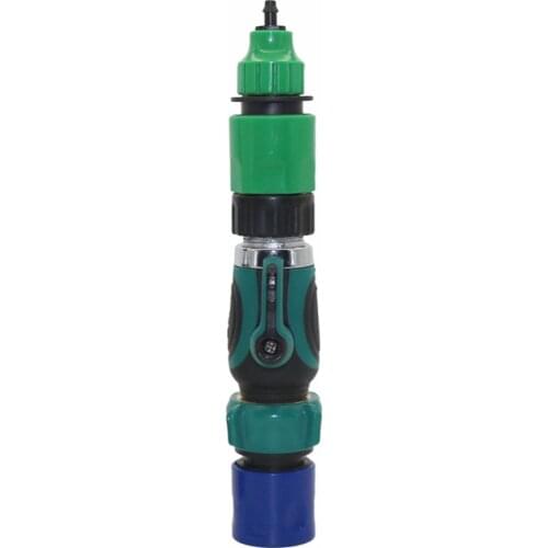 1 set 3/4"American Standard Valve Switch with 4/7mm 8/11mm Hose Coupling Adapter Garden Water System Irrigation Fittings