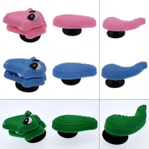 10 pcs Kids Boys 3D Pink/Red/Yellow/Blue Real Alligator Sandals Clog Charms Souvenir Gift
