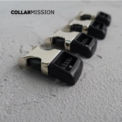 10pcs/lot Safety quick release buckle 15mm webbing diy dog collar accessory durable security lock plated metal buckle CK15YH