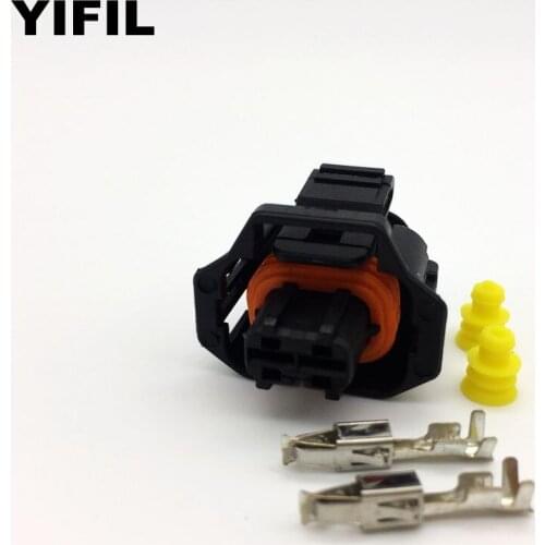 100pcs/lot 2 Pin/Way Sealed Auto Wire Harness Connector Plug With Terminal For Bosch 192849806 1928300599