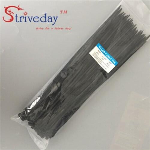 100pcs/lot color nylon cable ties 4*300mm green red yellow blue green black white plastic cable ties