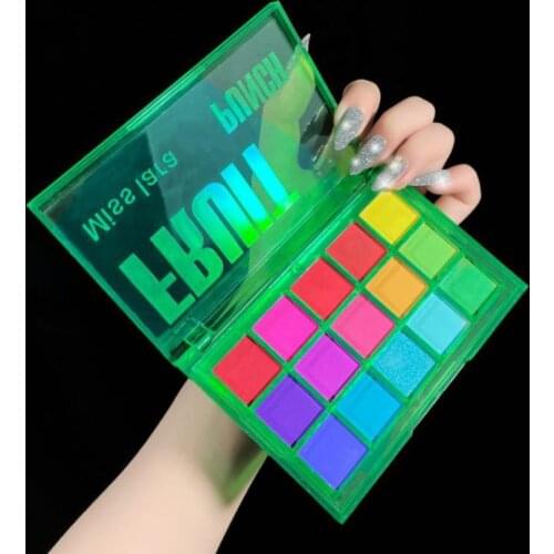 15 Color Rainbow Eyeshadow Makeup Palette Neon Colorful Matte Shimmer Waterproof Lasting Eye Shadow Pigment Eyes Primer Cosmetic