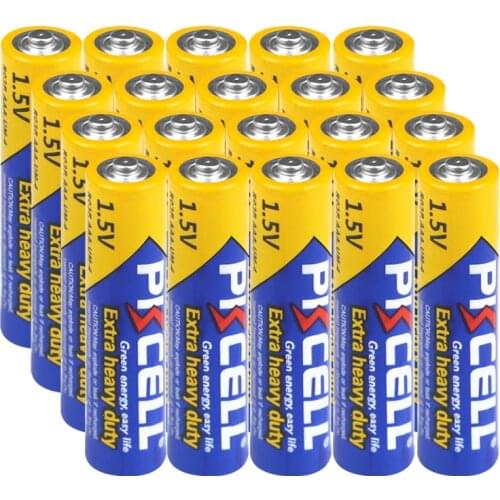 20 PCS AAA Carbon Zinc Batteries 1.5V R03P Dry Primary Battery for Wireless Mouse Keyboard Remotes Alarm Clock