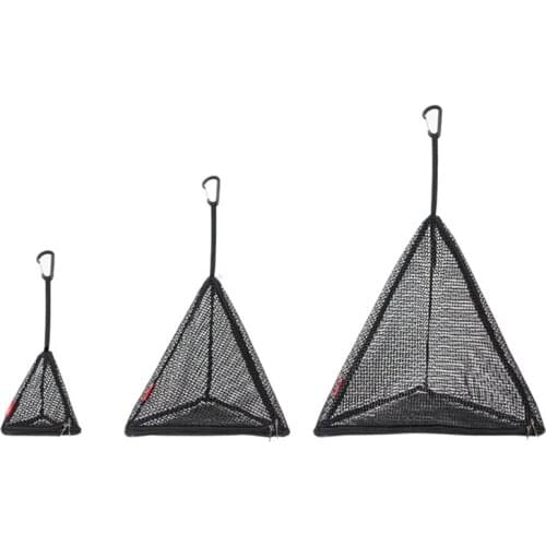 3Pcs Outdoor Drying Net Bag Triple-Cornered Foldable Herbs Drying Rack with Hook Camping Home RV Hanging Dry Storage Bag