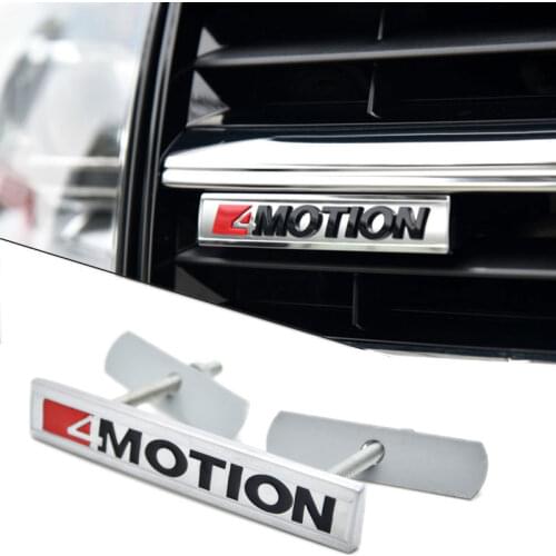 4MOTION Front grille Decor Emblem For Volkswagen Tiguan L Magotan B8 CC Passat Car Modification Front Bumper Grill Sticker