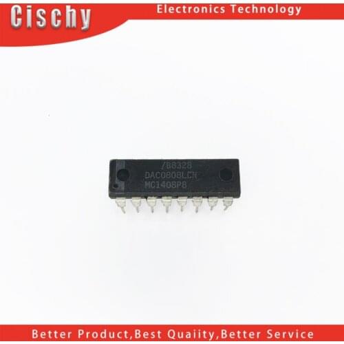 5pcs/lot DAC0808 DAC0808LCN DIP-16 In Stock