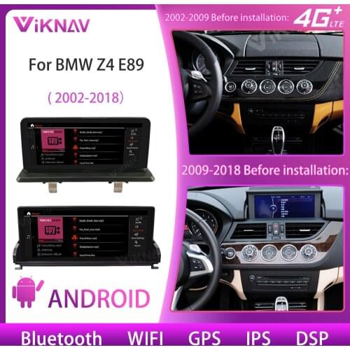 10.25 inch car radio for BMW Z4 E89 2002-2018 support wifi 8 core 4+64 android 10.0 stereo gps Touch Screen Head Unit