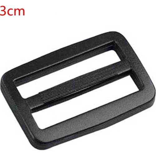 Free Shipping 100pcs/lot black 1.2" (30mm) internal width plastic buckle for backpack bag accessories Adjustable fastener