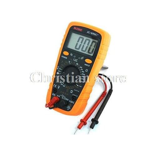 Battery Power LCD Display Volt Capacitance Frequency Digital Multipurpose Meter
