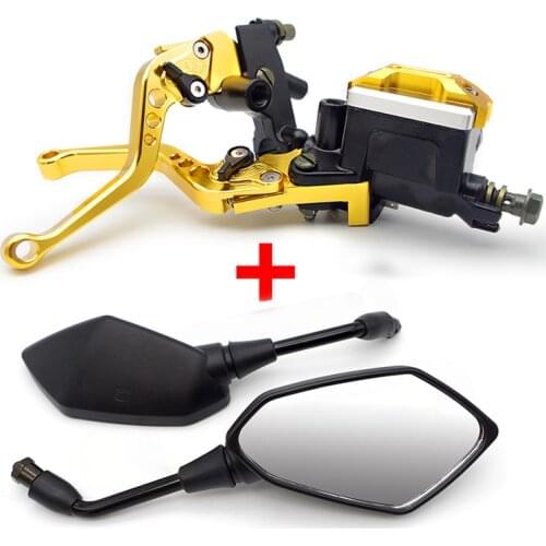 For YAMAHA FZ 16 WR450F MT 10 YZ450F R15 V3 FAROL MT 03 MT 09 TRACER R3 2019 R6 2008 BLASTER Motorcycle Brake Lever&Mirror