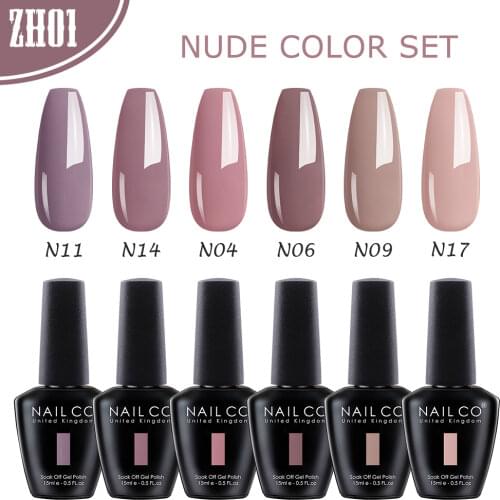 NAILCO 15ml New Freash & Nude Color Series Gel Nail Polish Design Vernis Nail Art Glitter Manicure UV Nail Gel Hybrydowe Lakiery