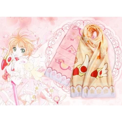 Cardcaptor Sakura Kinomoto Sakura Clow Card Clear Card Cosplay 5.2 Feet Anime Warm Soft Scarf