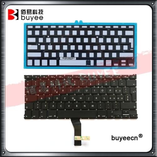 A1369 A1466 Swiss SW Language Keyboard For Macbook Air 13" Laptop Switzerland Keyboard Backlight 2011-2015 Replacement