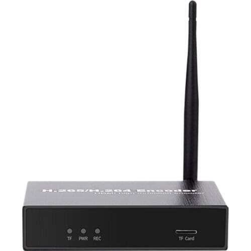 H.265 H.264 HDMI Video Audio Wifi Encoder Network TV TF Storage HDMI Encoder H.265 for Live Streaming Broadcast(EU Plug)