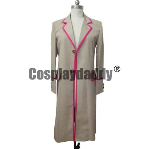 Who Cosplay Doctor The 5th Doctor Fifth Dr Peter Davison Costume Trench Coat New