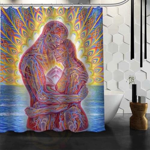 Custom Tool Band Rock Metal shower curtain new large European and American big print edition polyester shower curtains bathroom