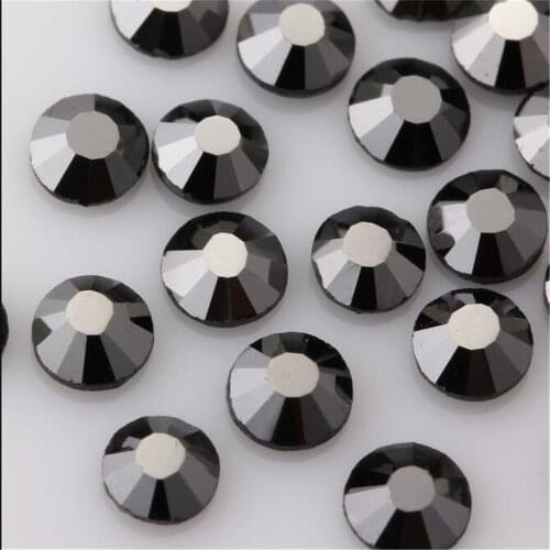 MHS.SUN SS20 SS30 Hematite Grey Color Loose DMC Crystal Rhinestones DIY Glue HotFix Crystal Stones For Garment Art Decoration