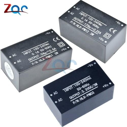 HLK-PM01 HLK-PM03 HLK-PM12 AC-DC 220V to 5V/3.3V/12V Mini switch Switching power supply Step down Buck for intelligent household