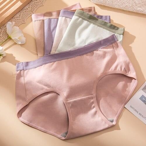 Fashion 5Pcs/Set Women Panties Pure Cotton Breathable New Underwear Seamless Cute Young Girls Briefs Sexy Female Panty Lingerie