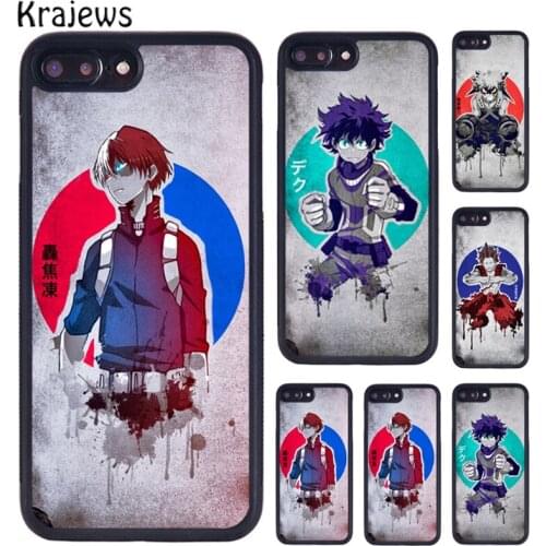 Krajews My Hero Academia Boku Anime Cover Phone Case For iPhone 5 6S 7 8 Plus 11 12 Pro X XR XS Max Samsung Galaxy S7 S8 S9 S10