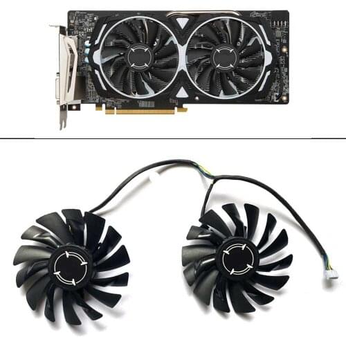 2PCS 85MM PLD09210S12HH 4PIN 12V For MSI RX 470 480 570 580 ARMOR Graphics Video Card Cooling Fans RX580 P106-100 Mining Fans
