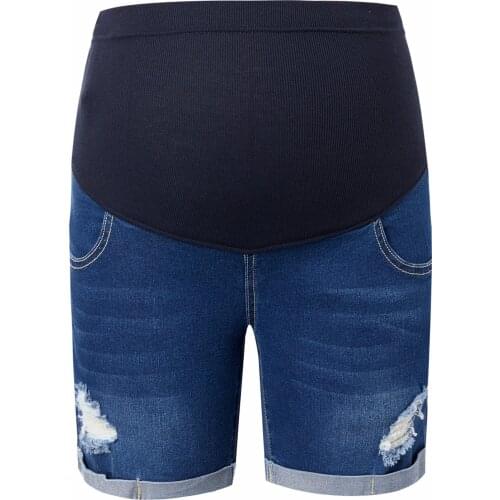 PatPat Maternity casual Plain Print Sheath jeans