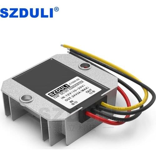 12V to 24V 3A DC power converter 10~20V to 24V 72W boost power module car transformer CE RoHS