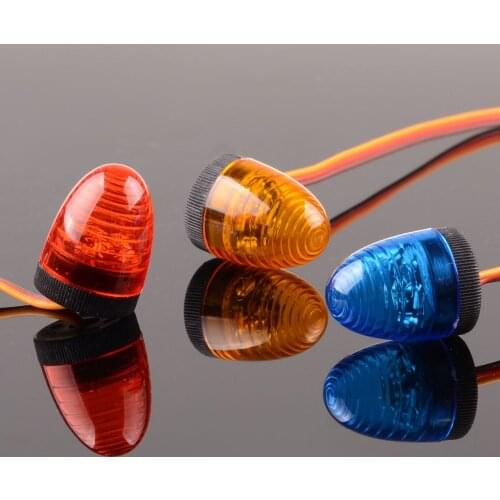 RC Model Car 13*17mm Police Night Flash Bright LED Light 360 Degree Rotation Demo CC01 D90 SCX10 4WD