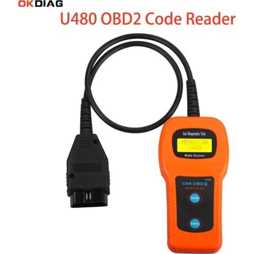 U480 OBD2 CAN BUS OBDII Scanner Memo Reader Engine Scanner Automotive Diagnostic Scanner Tools PK ICAR2 MS309