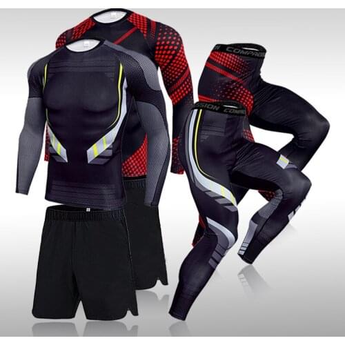Gym Mens Running Fitness Sportswear Athletic Physical Training Clothes Sports Suits Workout Jogging Rashguard Husband